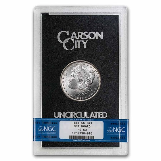 1884-CC Morgan Dollar MS-63 NGC (GSA) 1884-CC Morgan Dollar MS-63 NGC (GSA)